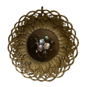 Mid 19th Century Victorian Papier Mache Basket