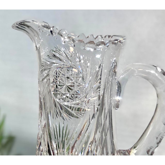 Antique American Brilliant Crystal Water Pitcher Chairish