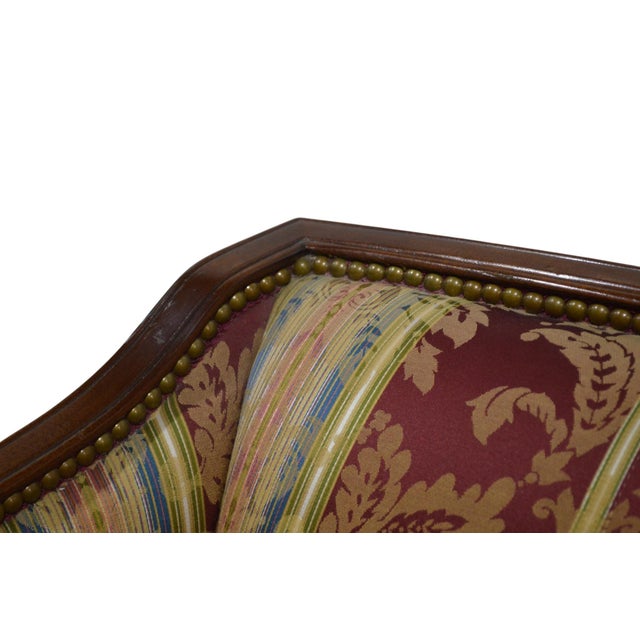 Wood Hickory Chair Furniture Co. By Stickley Sheraton Style Sofa For Sale - Image 7 of 10