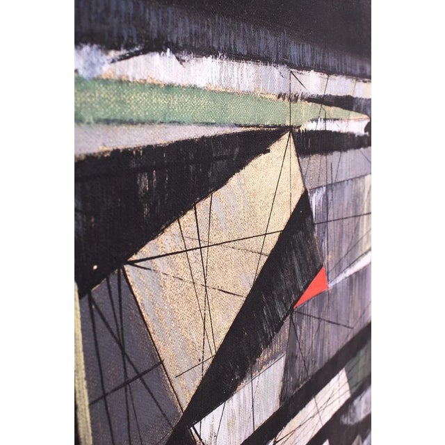 Hans Engel, Abstract Composition, Painting For Sale - Image 4 of 9