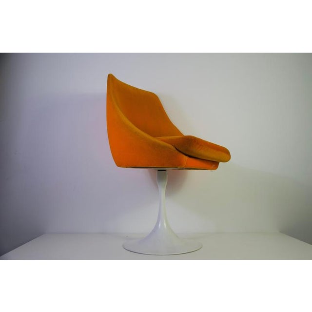 Metal Orange Tulip Armchairs in the style of Knoll, 1970s For Sale - Image 7 of 13