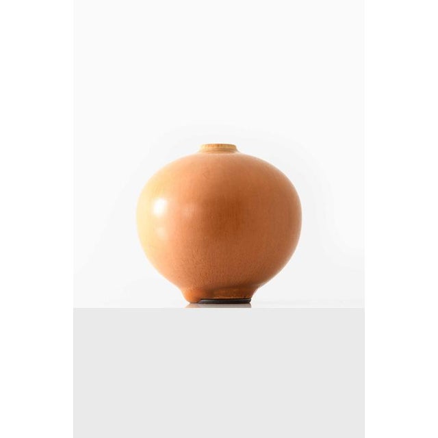 Scandinavian Modern Ceramic Vase by Berndt Friberg, 1958 For Sale - Image 3 of 6