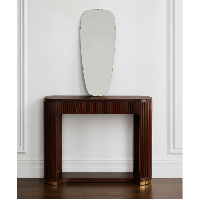 Art Deco Style Free-Form Mirror, 1960s, in Good conditions. Designed 1960 to 1969