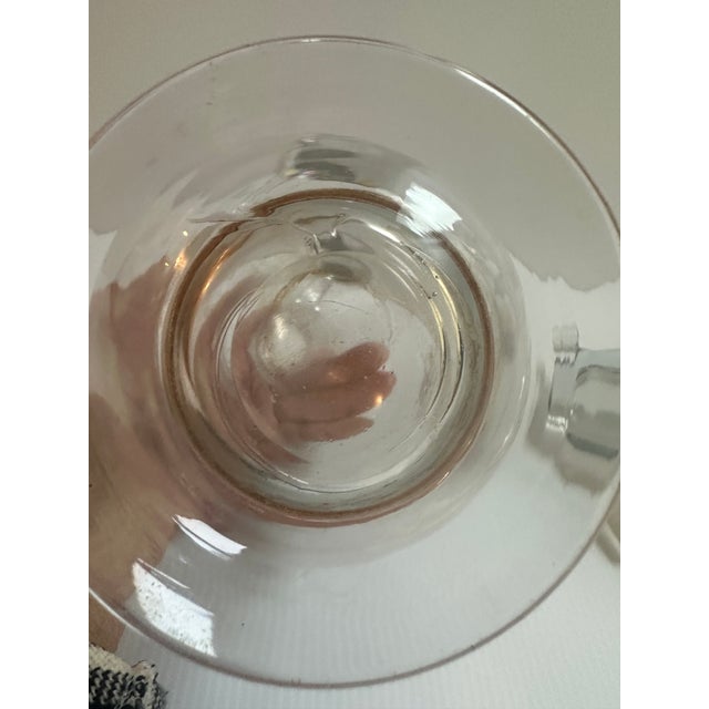 1930s Vintage Berry Brothers Magnum Champagne Decanter Clear Crystal Glass With Stopper 12" Tall For Sale - Image 5 of 18
