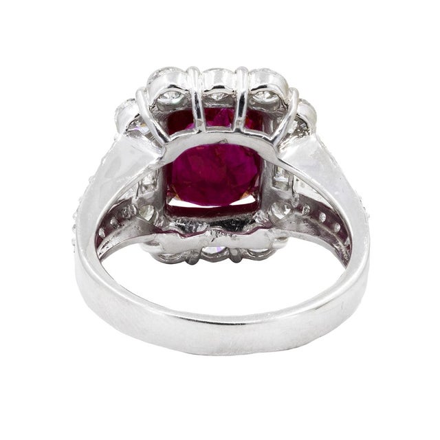 Late 20th Century Late 20th Century No Heat Ruby Ring, Size 5 For Sale - Image 5 of 5