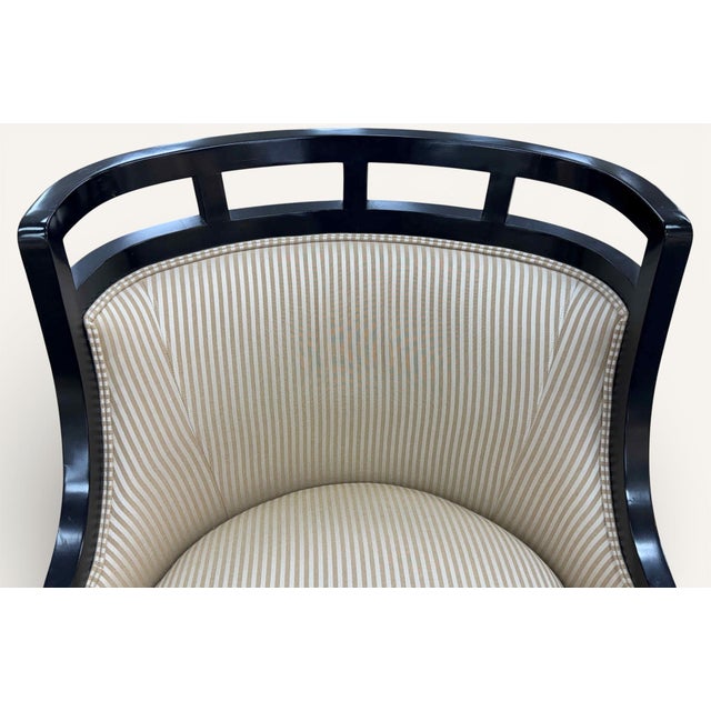 Tan Jay Spectre for Century Furniture Wallis Simpson Lounge Chairs, a Pair For Sale - Image 8 of 17