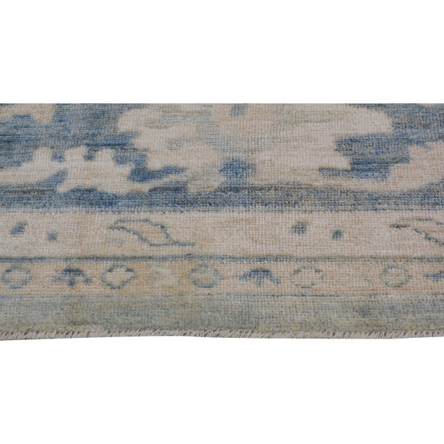Oushak Hand Knotted Wool Rug, 12'x13'9" For Sale - Image 4 of 6