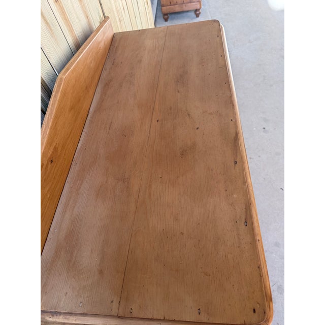 Antique Pine Two Over Two Drawers - Chest of Drawers With Gallery Back From England For Sale - Image 11 of 18