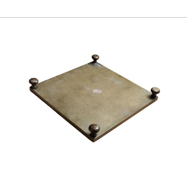 Sarreid Ltd. Brass Tic Tac Toe Footed Board Game Set For Sale In Atlanta - Image 6 of 10