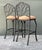 Charcoal Vintage Veneman Cast Aluminum Branch Barstools. - A Pair For Sale - Image 8 of 12