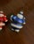 1990s Seasons of Cannon Falls Glass Waving Santa Ornaments - Set of 3 For Sale - Image 4 of 9