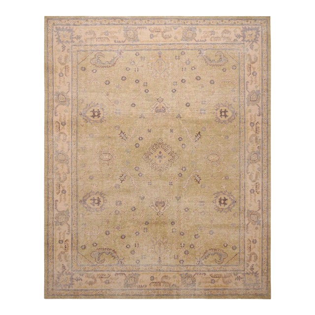 Rug & Kilim’s Traditional Cyrus Rug in Pistachio, 5x7 For Sale
