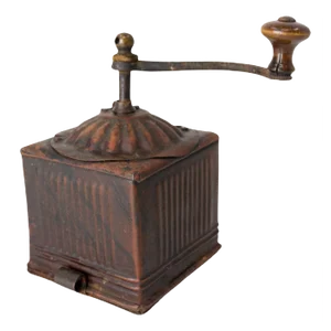 French Iron Plated Pepper Mill, 1900s