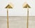 Pair of Mid-Century Brass Adjustable Pharmacy Floor Lamps For Sale - Image 14 of 18