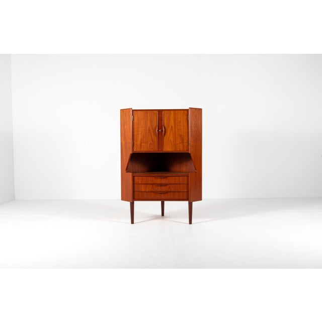 Vintage Danish Teak Cabinet with Drawer, 1960s For Sale - Image 11 of 17