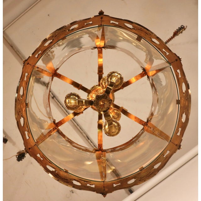 Late 19th Century French Louis XVI Style Gilt Bronze Lantern For Sale - Image 12 of 13