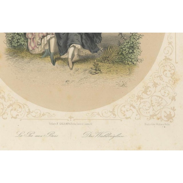 Bülow, Set of Three Romantic Courtship & Social Satire, 1850, Lithograph For Sale - Image 10 of 14