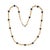 Contemporary Onyx 18k Necklace Gold Chain Rose Button Oval Link by Maxioro Italy For Sale - Image 3 of 6