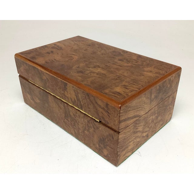 Dunhill Vintage Dunhill Cigar Box Humidor Box in Elm Burl For Sale - Image 4 of 6