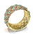 Bochic “Capri” Vintage Blue Topaz, Sapphire & Amethyst Cuff 18K Gold & Silver For Sale - Image 13 of 13