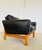 Vintage Danish Black Leather & Oak Lounge Chair by Poul M Volther for Erik Jørgensen, 1960s For Sale - Image 12 of 18