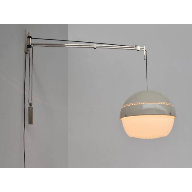 Large Swivel Counterweight Wall Lamp by Sergio Asti for Arteluce, Italy, 1966, in Very Good conditions. Designed 1960 to...