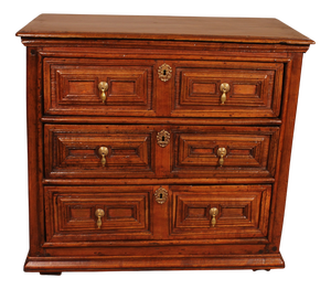 Small William and Mary Oak Chest of Drawers, 17th Century