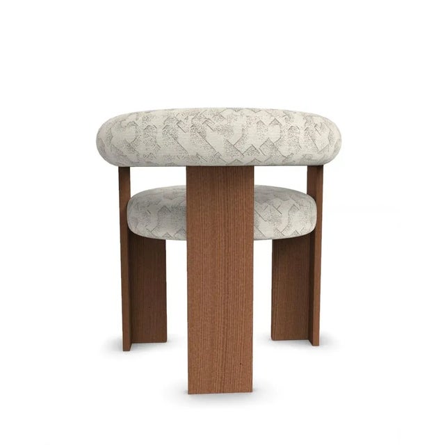 Collector Modern Cassette Chair in Graphite Ivory Fabric by Alter Ego For Sale - Image 4 of 6