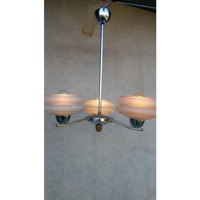 Mid-Century Modern Vintage Type 503/3 Chandelier from Lidokov, 1950s For Sale - Image 3 of 13