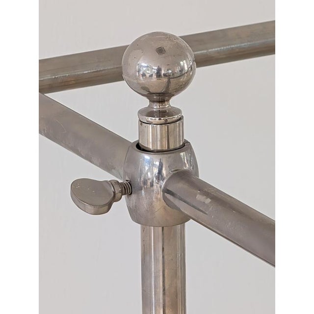Art Deco Towel Rack in Nickel-Plating For Sale - Image 11 of 14