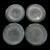 Late 20th Century Akcam Turkish Metallic Glitter Art Glass Salad Plates, Set of 4 For Sale - Image 4 of 8