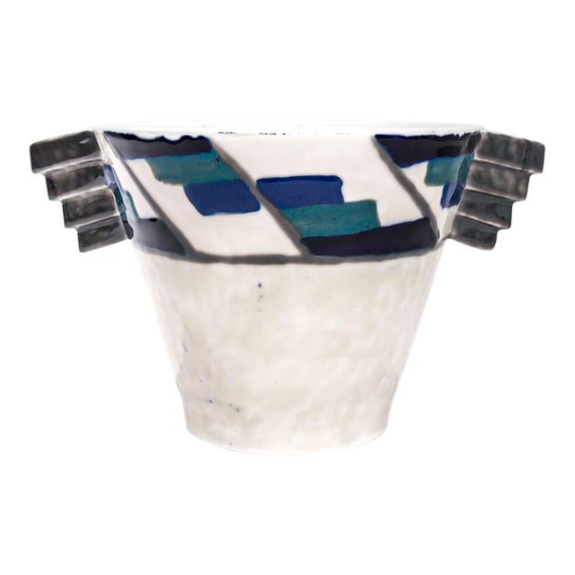 Antique French Art Deco Limoges Porcelain Vase or Jardiniere by Camille Tharaud For Sale