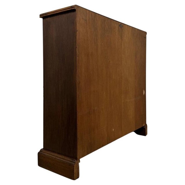 Antique Early 20th Century English Linenfold Oak Bookcase For Sale - Image 10 of 14