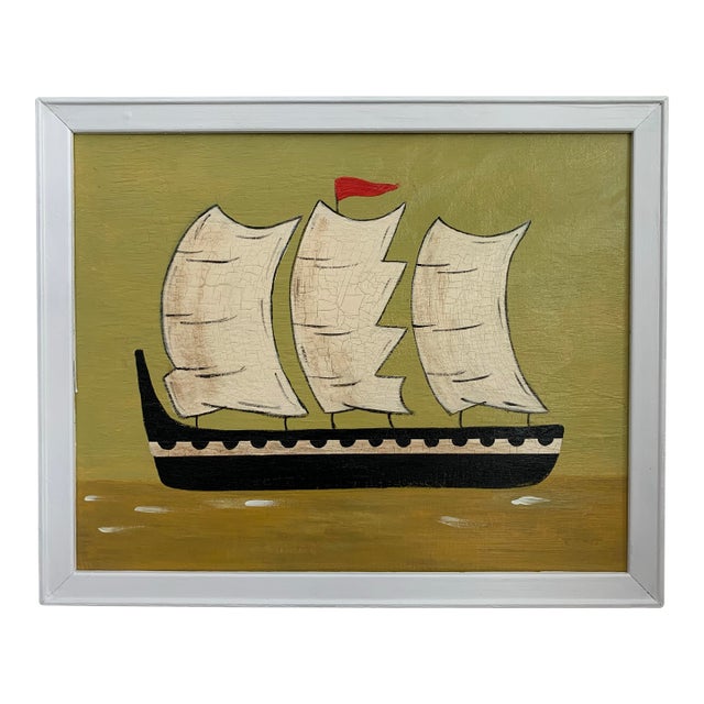 Contemporary Impressionist Style Seascape Painting on Canvas, Framed For Sale