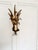 Vintage Gilt Metal Wheat Sheaf Wall Sconce, France, 1960s For Sale - Image 10 of 13