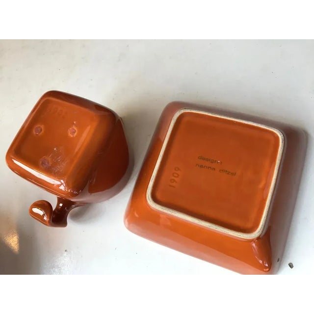 Ceramic Tea Service by Nanna Ditzel for Søholm, 1970s, Set of 9 For Sale - Image 10 of 18