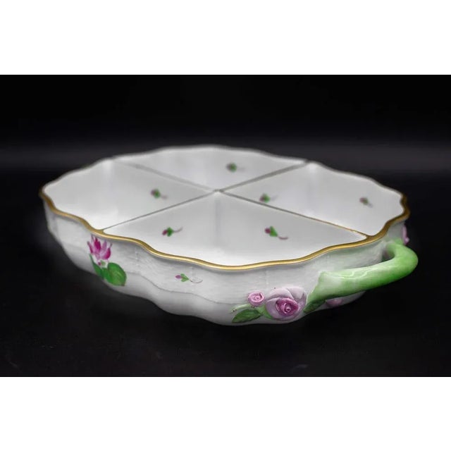 Vintage Tray in Herend Porcelain For Sale - Image 5 of 10