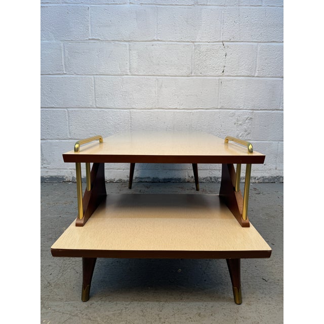 1950s 1950s Mid-Century Modern Atomic Tiered Table Set, 3 Pieces For Sale - Image 5 of 18