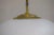 Suspension Lamp in Opaline Glass and Brass, Italy, 1950s For Sale - Image 6 of 12
