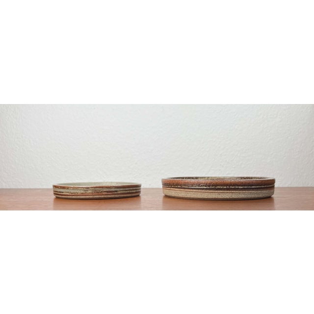 Mid-Century Modern Danish Studio Pottery Bowls by Tue Poulsen for Tue Keramik, 1960s, Set of 2, in Very Good conditions....