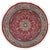 Art Nouveau 1990's Kashan Pak-Persian Pink/Gray Wool Round Rug- 6'1'' X 6'2'' For Sale - Image 9 of 9