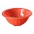 Vintage Mid Century Modern Tangerine Orange Glass Paneled Mixing Bowl, 1950s For Sale