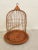 Shabby Chic Vintage Orange Birdcage For Sale - Image 3 of 8