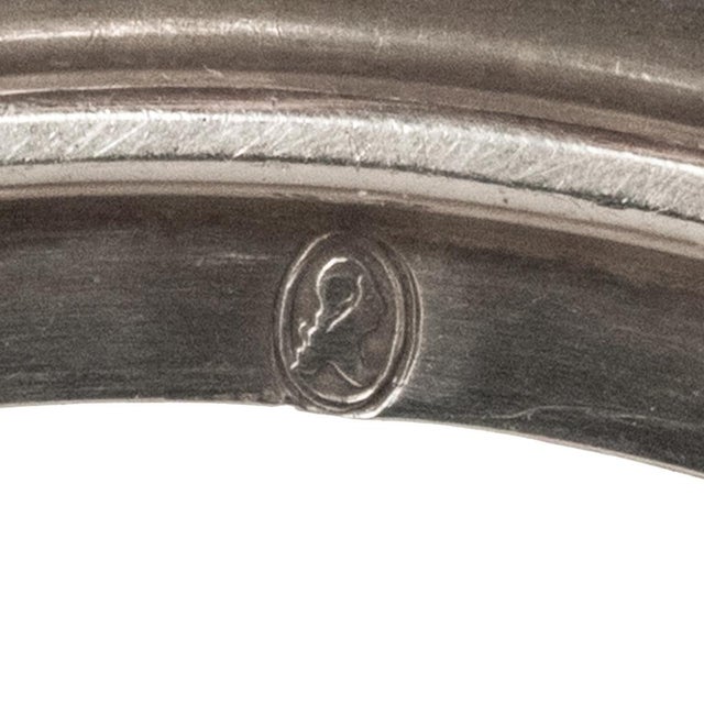 Antique American Sterling Silver Wine Bottle Decanter Coaster Cuff New York 1915 For Sale - Image 15 of 17