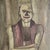 Exquisite & Unusual Pair of 1940s Circus Performers Portrait Paintings, Framed Original Oil on Board For Sale - Image 11 of 16