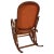 Art Nouveau Rocking Chair in Steam Bent Beechwood & Leather from Thonet For Sale - Image 3 of 5
