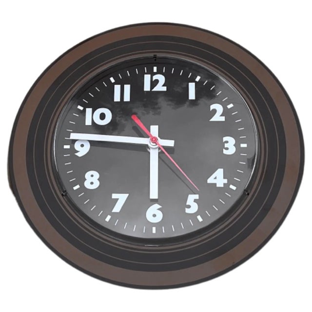 1970s Opart Style Wall Clock Weimar, Germany, 1970s For Sale - Image 5 of 8