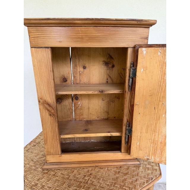 19th Century European Pine Hanging Cupboard For Sale - Image 4 of 12