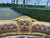 1970s French Louis XVI Gold Beech Brown Velvet Settee 1pc For Sale - Image 4 of 14