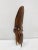Groovy, large, 3-dimensional, carved teak angelfish with inlaid mother of pearl details. Very mid-century modern design of...